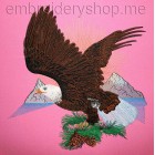 Eagle Machine Embroidery Designs size 316*323mm
