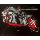Machine embroidery design Knight on horseback ppl0037