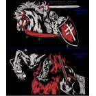 Machine embroidery design Knight on horseback ppl0037