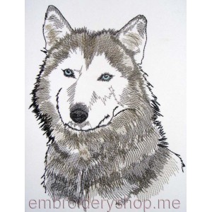 Wolf Machine Embroidery Designs size 189*251mm
