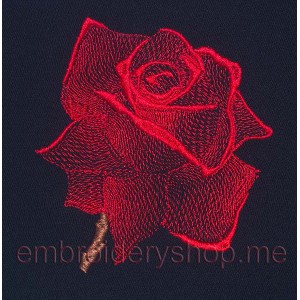 Flowers Rose Machine Embroidery Designs (medium size) 107*113mm