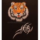 Tiger Machine Embroidery Designs size 155*161mm